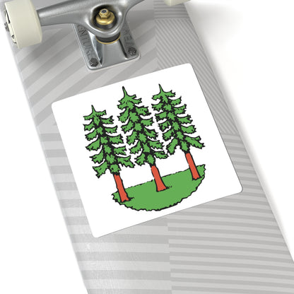 CHE Wald ZH 1926 Flag (Switzerland) STICKER Vinyl Kiss-Cut Decal