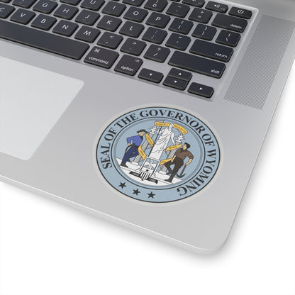 Seal of the Governor of Wyoming - STICKER Vinyl Kiss-Cut Decal