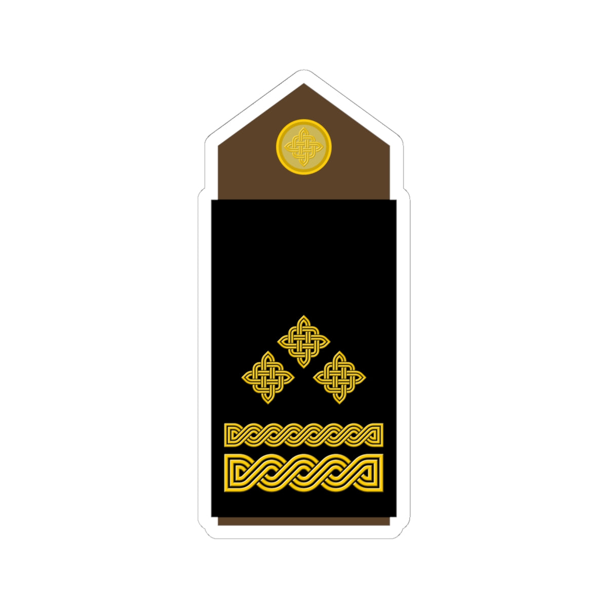 Army HRV OF 05 (Croatia) (Military Rank) STICKER Vinyl Kiss-Cut Decal