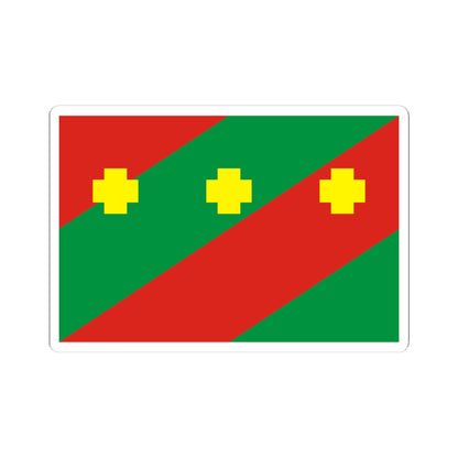 Flag of Troitcky rayon Chelyabinsk oblast (Russia) STICKER Vinyl Kiss-Cut Decal