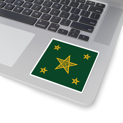 Alaouite dynasty Flag (Morocco) STICKER Vinyl Kiss-Cut Decal
