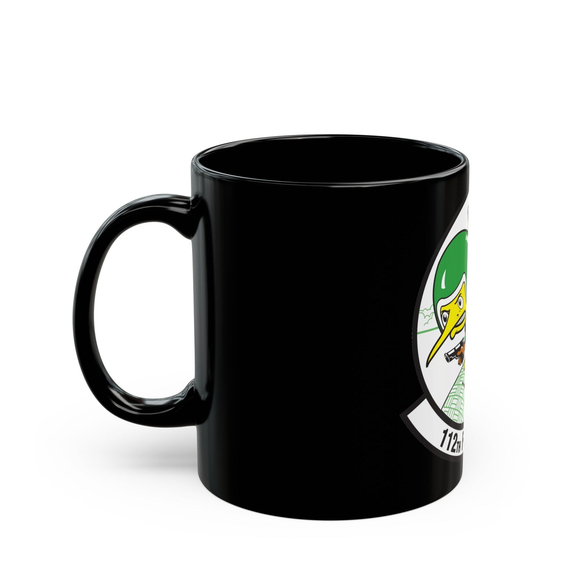 112th Fighter Squadron (U.S. Air Force) Black Coffee Mug-The Sticker Space