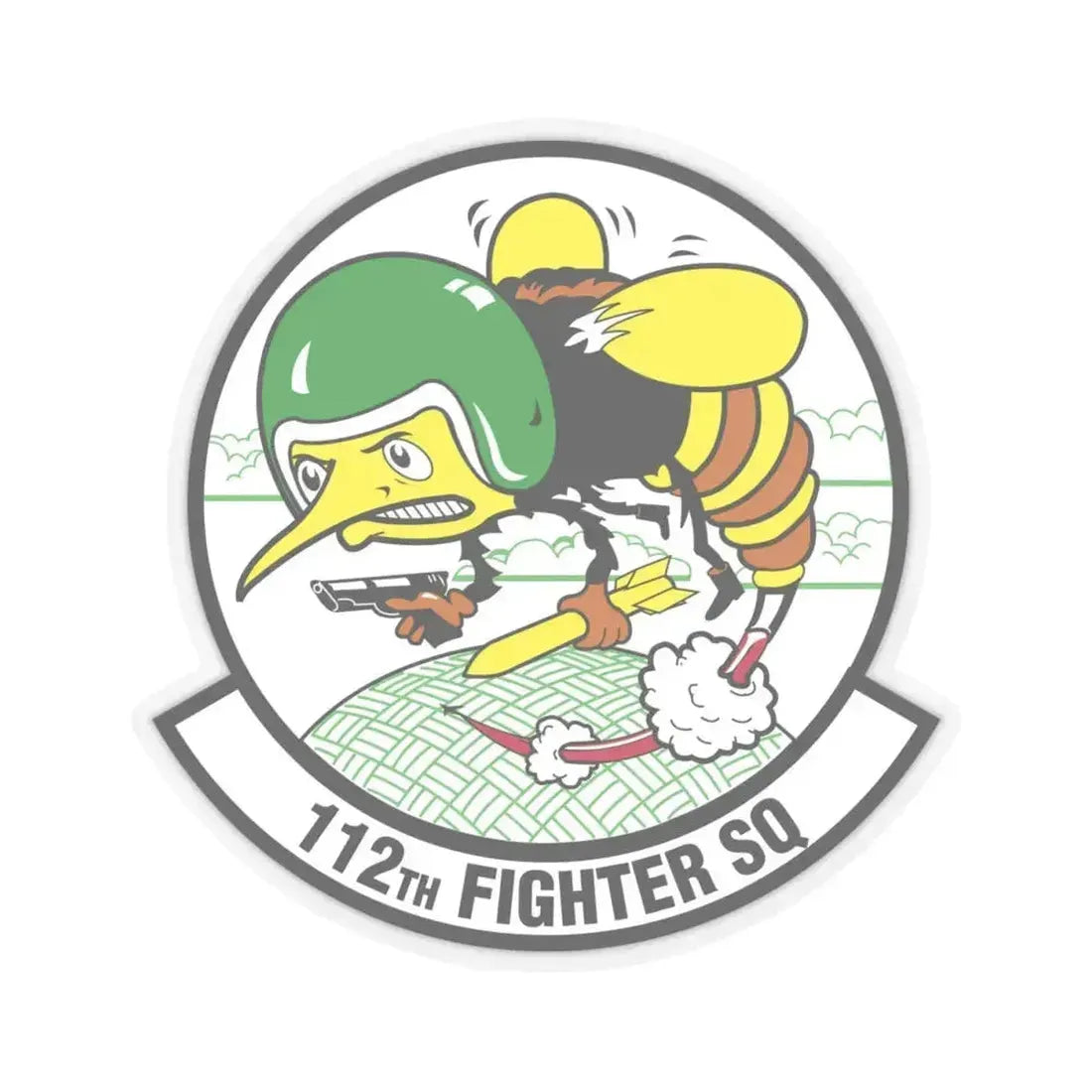 112th Fighter Squadron (U.S. Air Force) STICKER Vinyl Kiss-Cut Decal 4 Inch Transparent - The Sticker Space