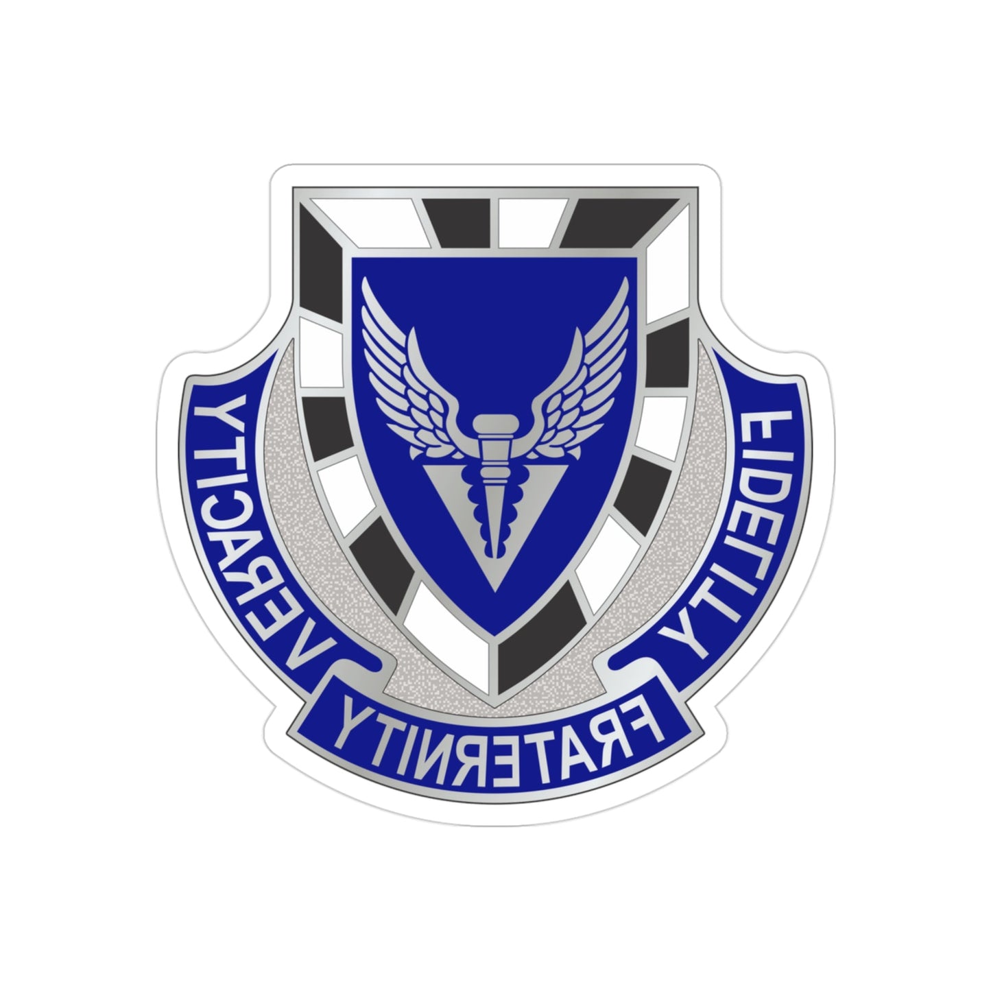 113 Aviation Regiment (U.S. Army) REVERSE PRINT Transparent STICKER-3" × 3"-The Sticker Space