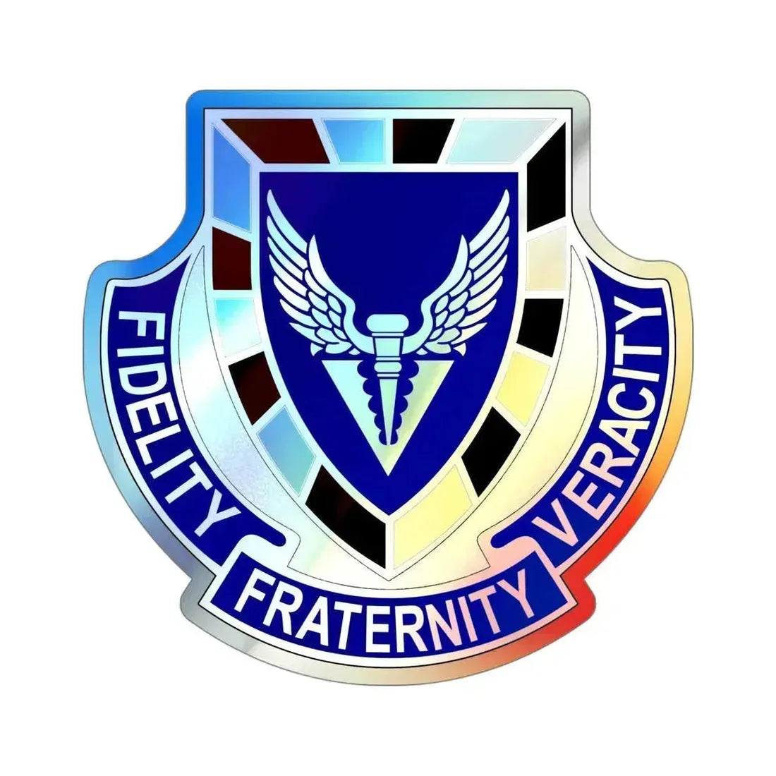 113 Aviation Regiment (U.S. Army) Holographic STICKER Die-Cut Vinyl Decal 4 Inch Holographic - The Sticker Space