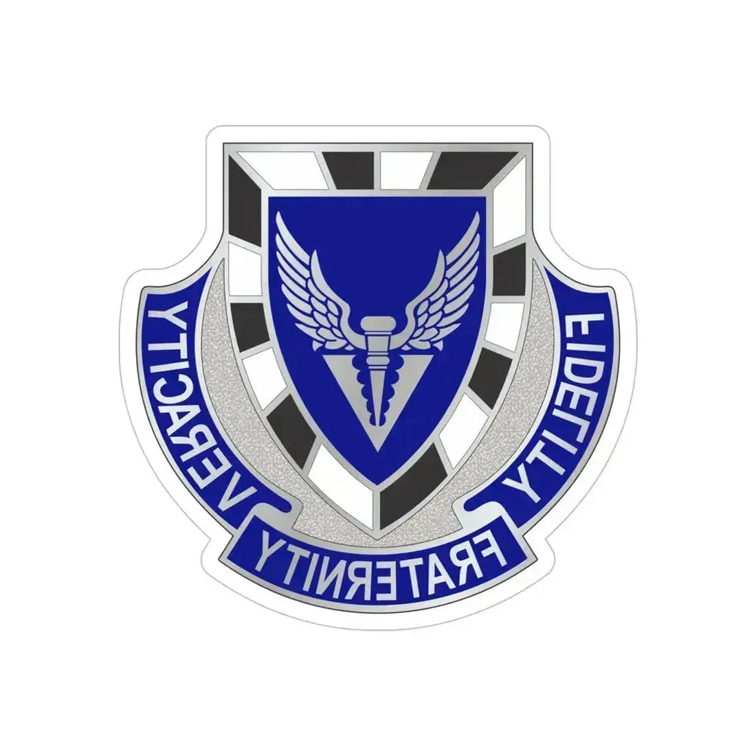 113 Aviation Regiment (U.S. Army) REVERSE PRINT Transparent Die-Cut STICKER 6 Inch Die-Cut Transparent - The Sticker Space