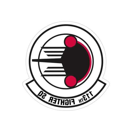 113 Fighter Squadron (U.S. Air Force) REVERSE PRINT Transparent Die-Cut STICKER 6 Inch Die-Cut Transparent - The Sticker Space