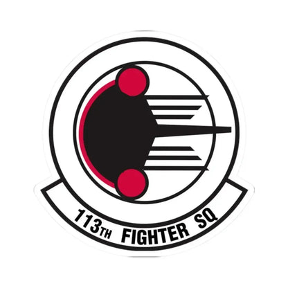 113 Fighter Squadron (U.S. Air Force) STICKER Vinyl Kiss-Cut Decal 2 Inch White - The Sticker Space
