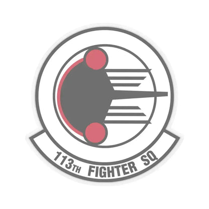 113 Fighter Squadron (U.S. Air Force) STICKER Vinyl Kiss-Cut Decal 6 Inch Transparent - The Sticker Space