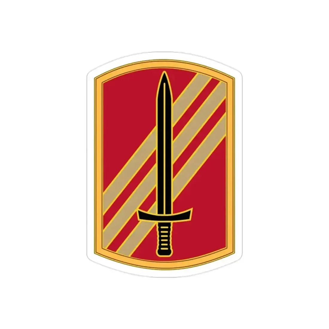 113 Sustainment Brigade 3 (U.S. Army) REVERSE PRINT Transparent Die-Cut STICKER 2 Inch Die-Cut Transparent - The Sticker Space