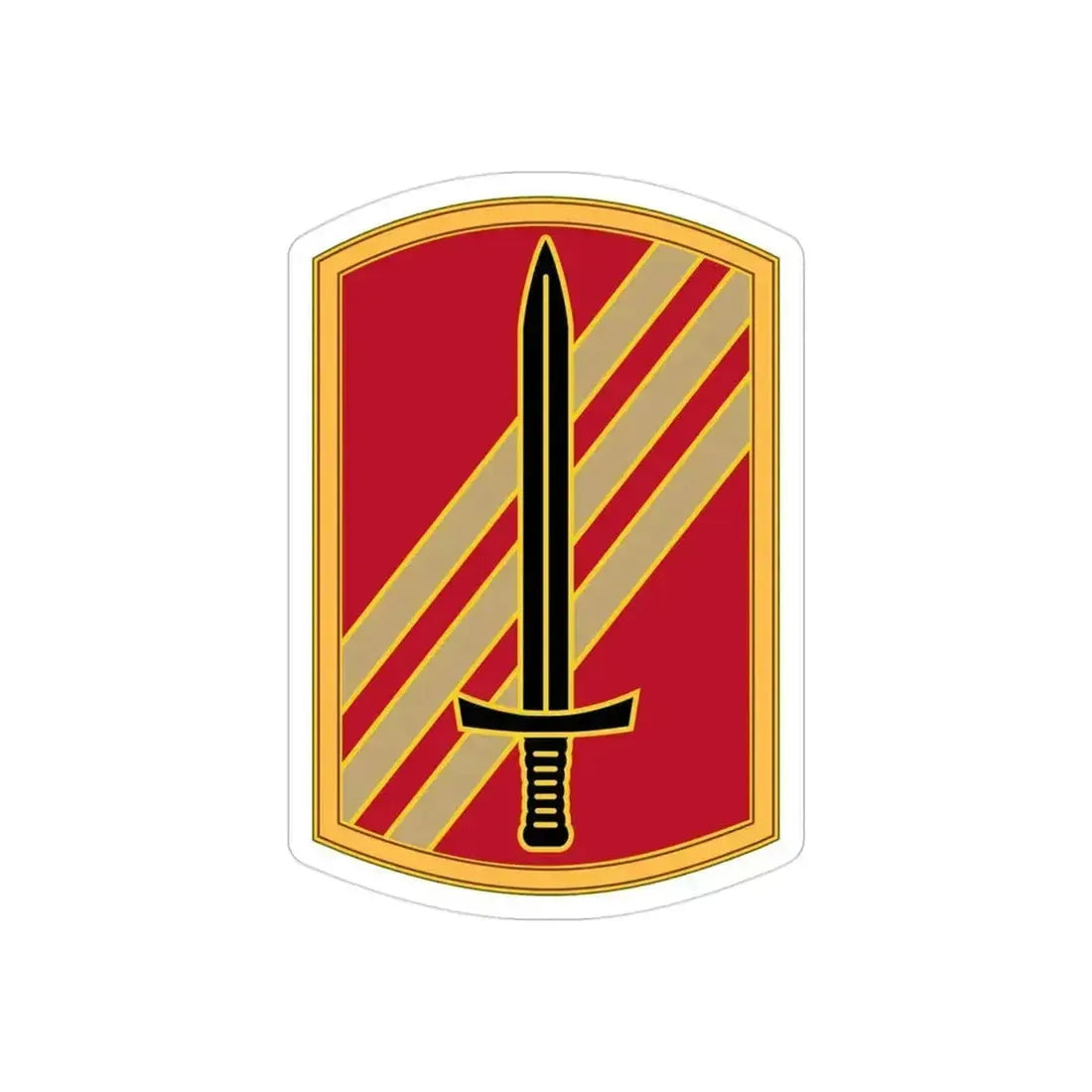 113 Sustainment Brigade 3 (U.S. Army) REVERSE PRINT Transparent Die-Cut STICKER 3 Inch Die-Cut Transparent - The Sticker Space