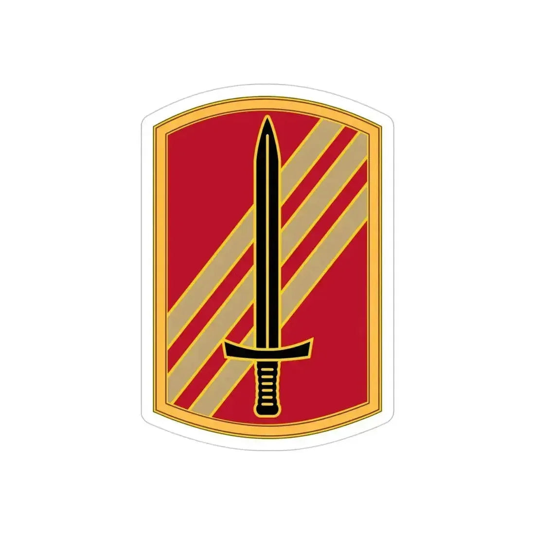 113 Sustainment Brigade 3 (U.S. Army) REVERSE PRINT Transparent Die-Cut STICKER 4 Inch Die-Cut Transparent - The Sticker Space