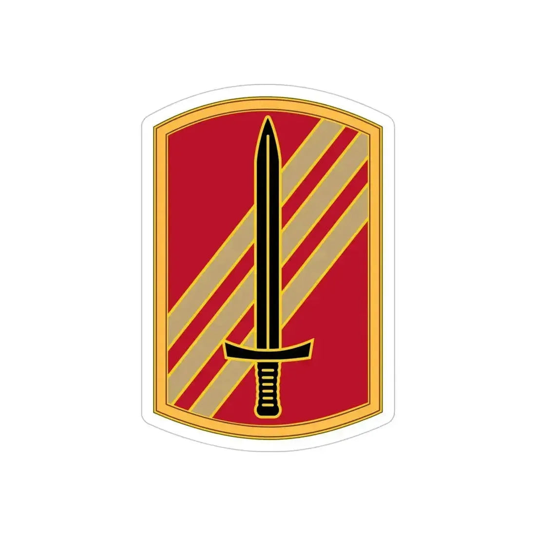 113 Sustainment Brigade 3 (U.S. Army) REVERSE PRINT Transparent Die-Cut STICKER 5 Inch Die-Cut Transparent - The Sticker Space