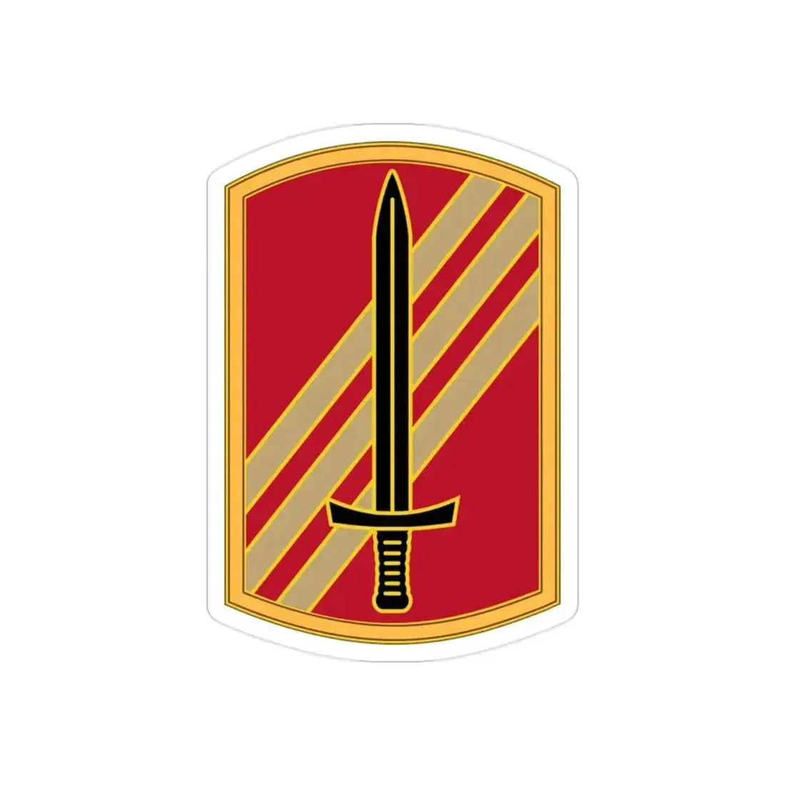 113 Sustainment Brigade 3 (U.S. Army) REVERSE PRINT Transparent Die-Cut STICKER - The Sticker Space