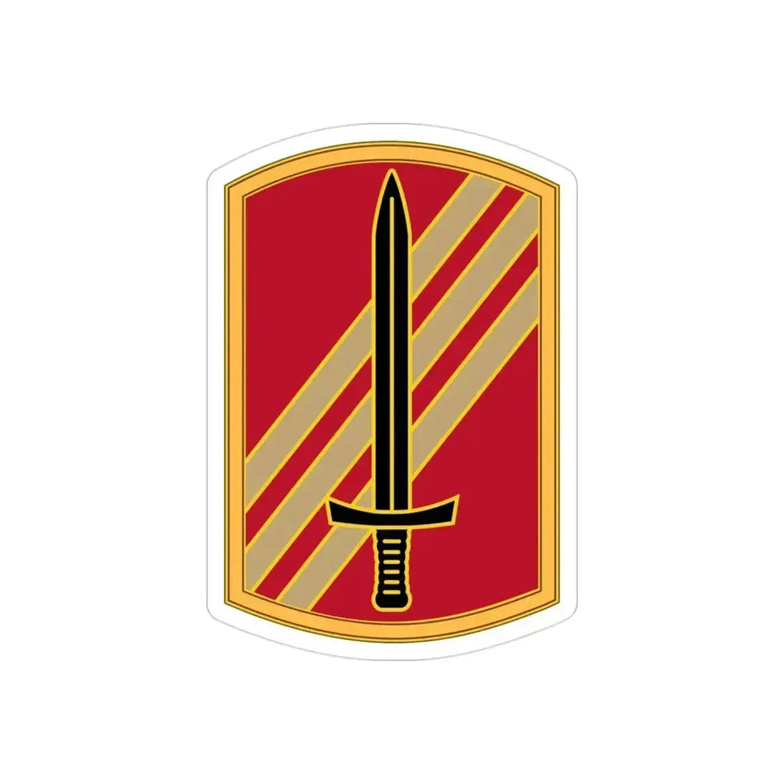 113 Sustainment Brigade 3 (U.S. Army) REVERSE PRINT Transparent Die-Cut STICKER - The Sticker Space