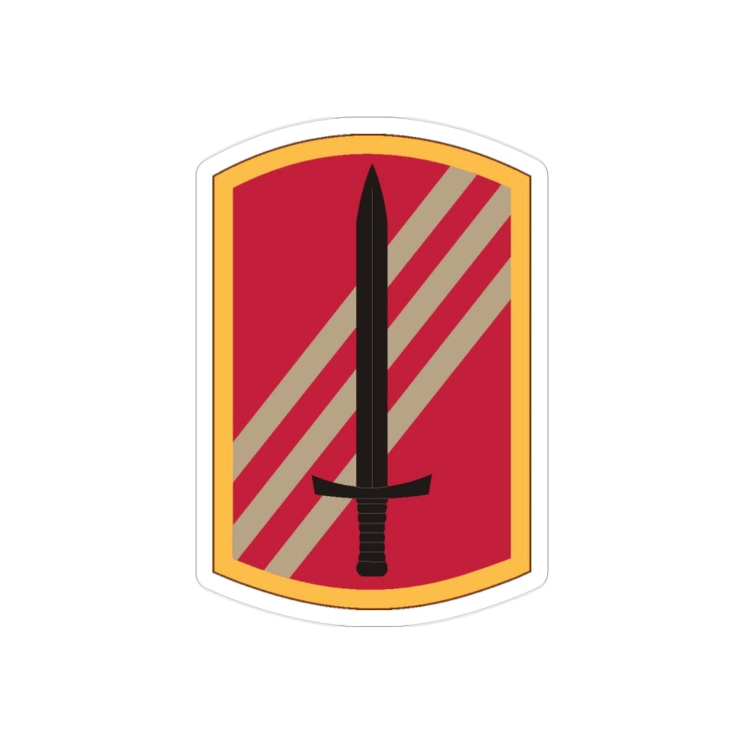 113 Sustainment Brigade (U.S. Army) REVERSE PRINT Transparent STICKER-2" × 2"-The Sticker Space