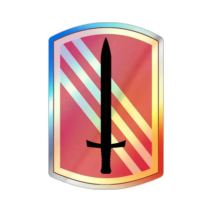 113 Sustainment Brigade (U.S. Army) Holographic STICKER Die-Cut Vinyl Decal 3 Inch Holographic - The Sticker Space