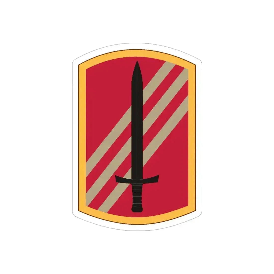 113 Sustainment Brigade (U.S. Army) REVERSE PRINT Transparent Die-Cut STICKER 4 Inch Die-Cut Transparent - The Sticker Space