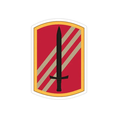 113 Sustainment Brigade (U.S. Army) REVERSE PRINT Transparent Die-Cut STICKER 5 Inch Die-Cut Transparent - The Sticker Space