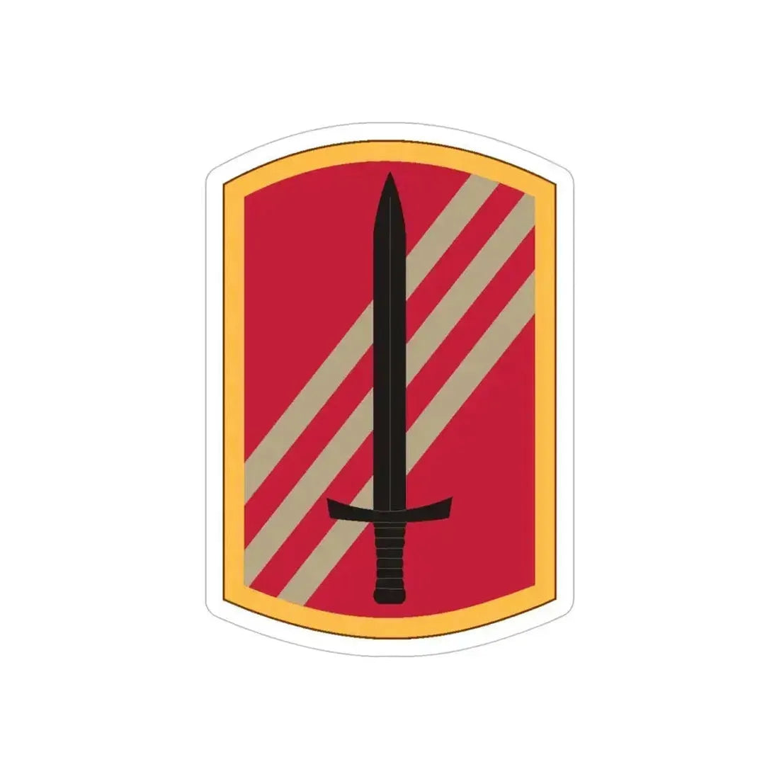 113 Sustainment Brigade (U.S. Army) REVERSE PRINT Transparent Die-Cut STICKER 6 Inch Die-Cut Transparent - The Sticker Space