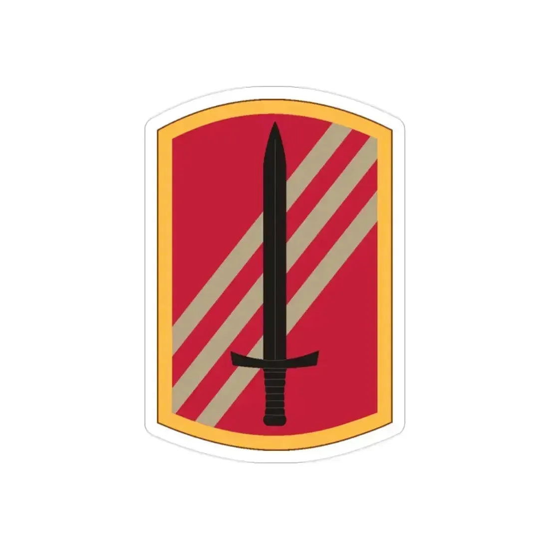 113 Sustainment Brigade (U.S. Army) REVERSE PRINT Transparent Die-Cut STICKER - The Sticker Space