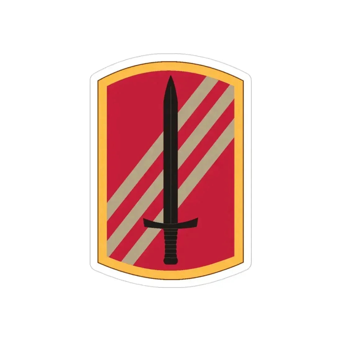 113 Sustainment Brigade (U.S. Army) REVERSE PRINT Transparent Die-Cut STICKER - The Sticker Space