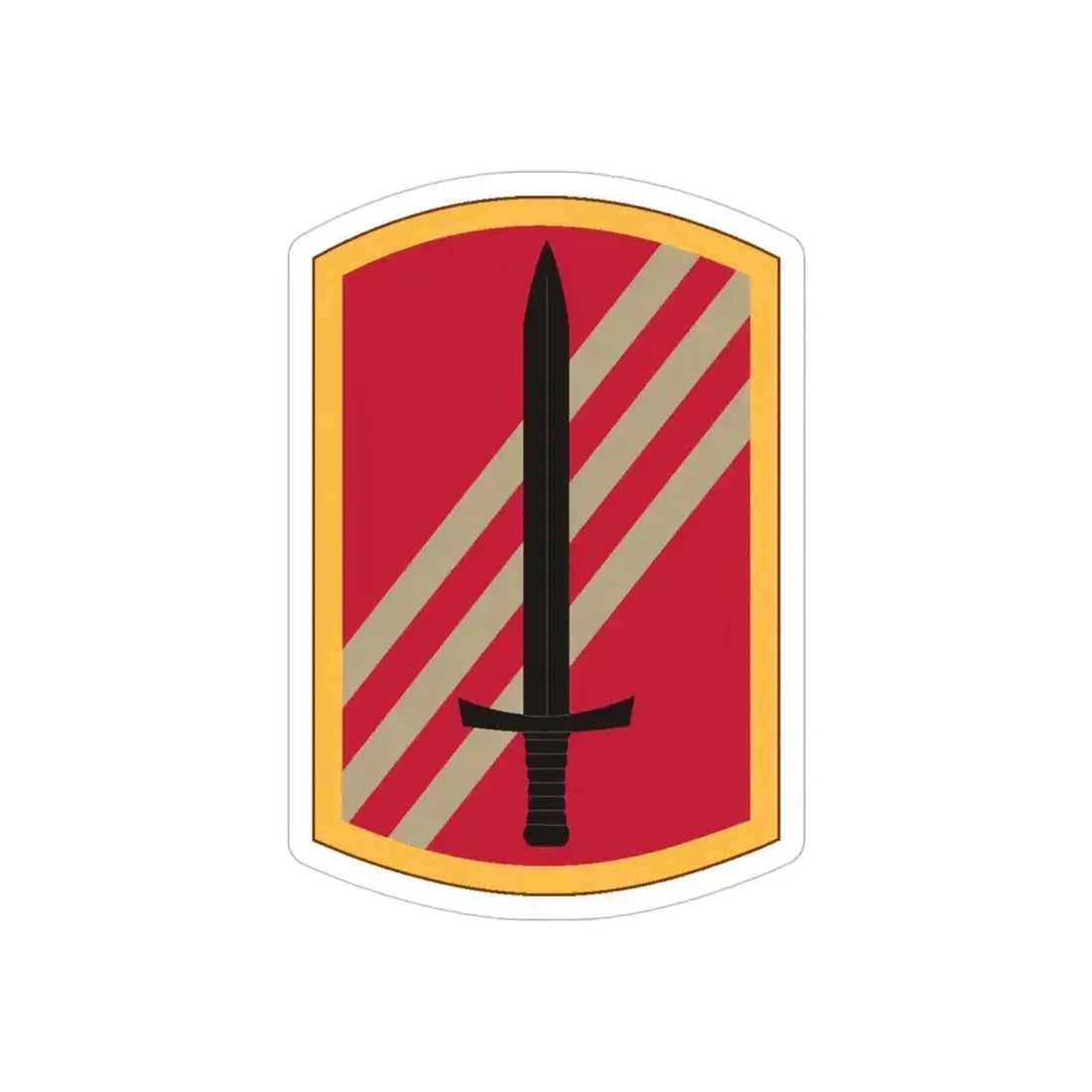113 Sustainment Brigade (U.S. Army) REVERSE PRINT Transparent Die-Cut STICKER - The Sticker Space