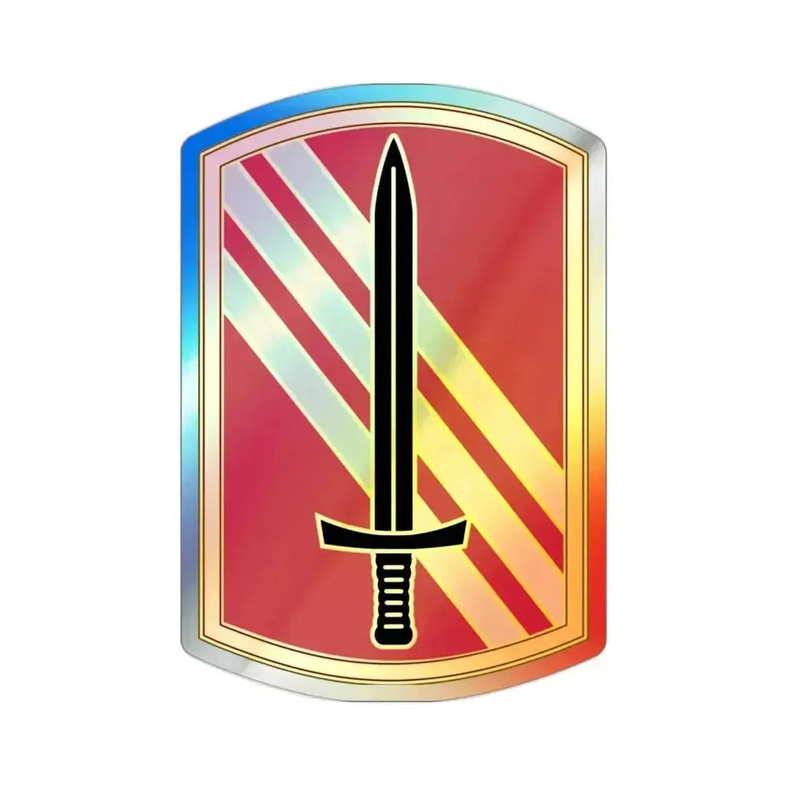 113 Sustainment Brigade v3 (U.S. Army) Holographic STICKER Die-Cut Vinyl Decal 2 Inch Holographic - The Sticker Space