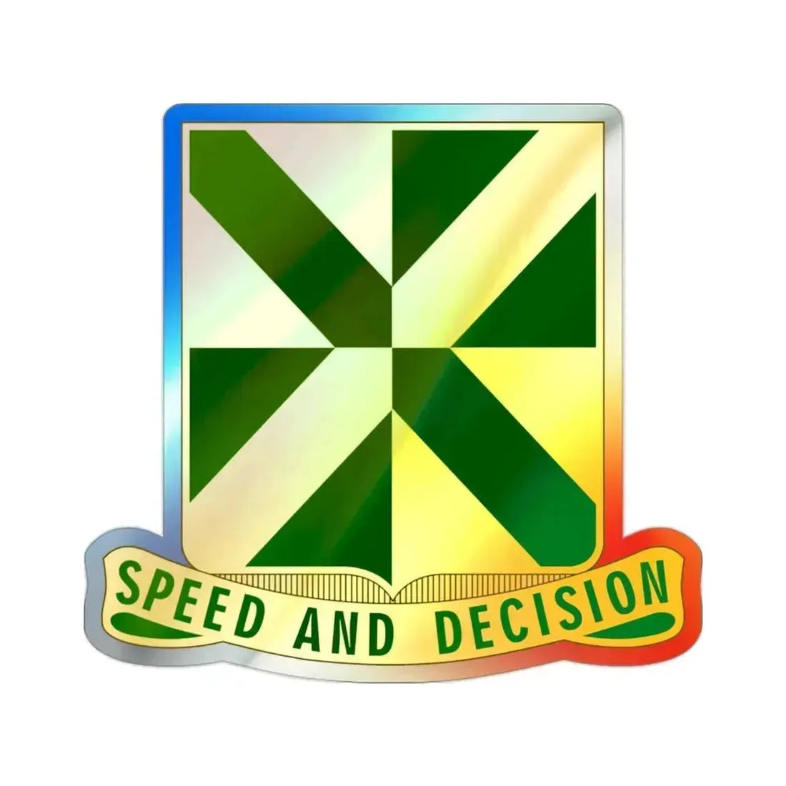 113 Tank Battalion (U.S. Army) Holographic STICKER Die-Cut Vinyl Decal 2 Inch Holographic - The Sticker Space