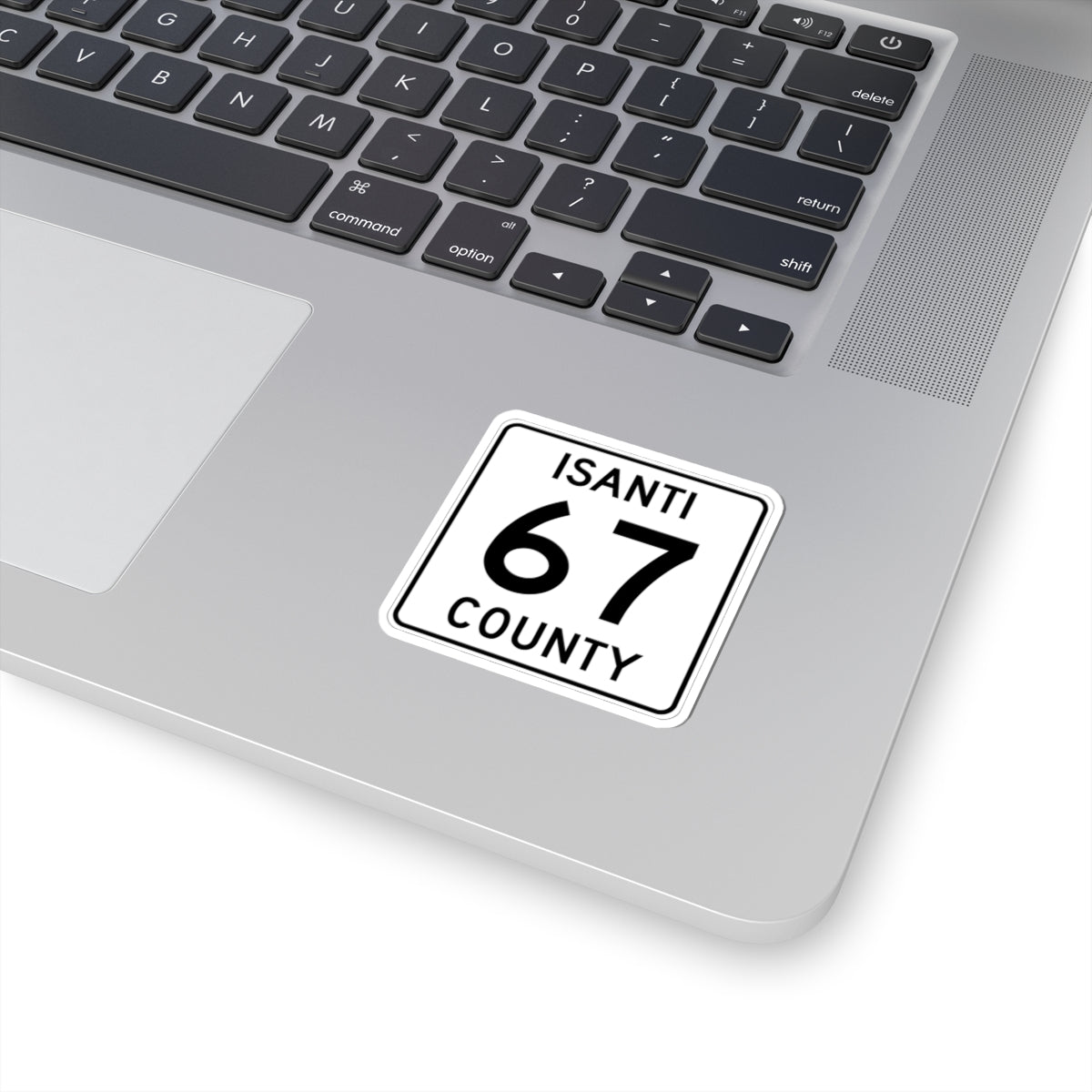 Isanti County 67 MN (Minnesota) (Road Sign) STICKER Vinyl Kiss-Cut Decal