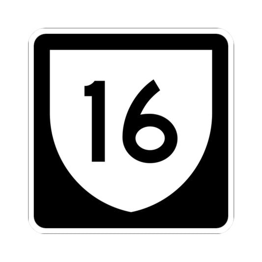 PR urban primary 16 (Puerto Rico) (Road Sign) STICKER Vinyl Kiss-Cut Decal