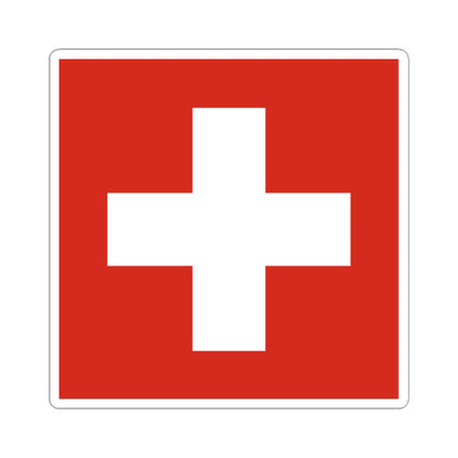 Flag of Switzerland 20-28 (Switzerland) STICKER Vinyl Kiss-Cut Decal