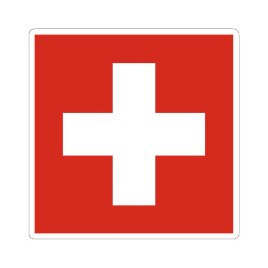 Flag of Switzerland 20-28 (Switzerland) STICKER Vinyl Kiss-Cut Decal