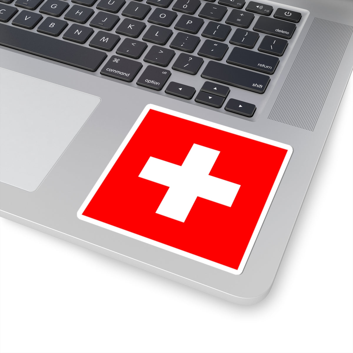 Flag of Switzerland 2-16-2 (Switzerland) STICKER Vinyl Kiss-Cut Decal