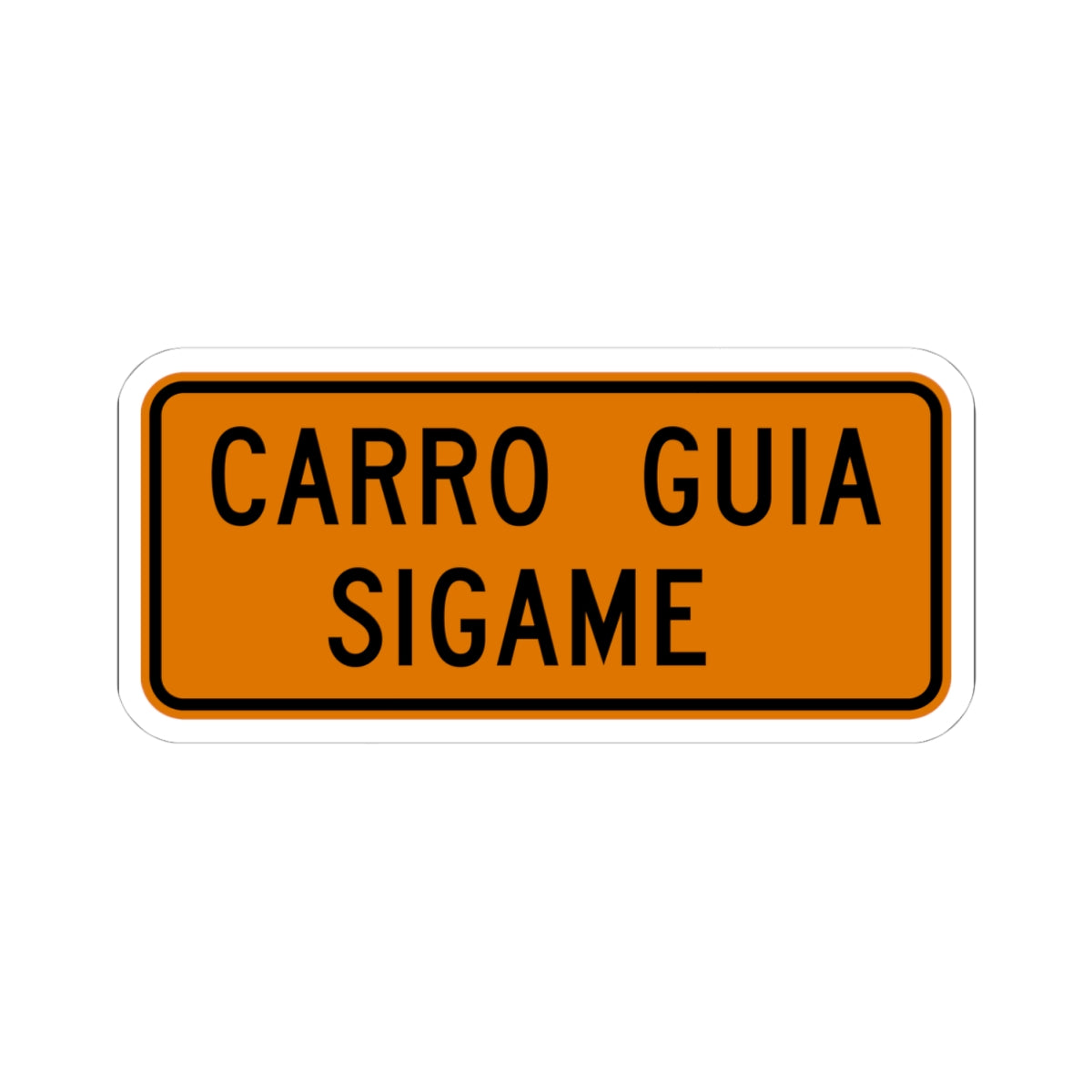 MUTCD-PR G20-4 (Puerto Rico) (Road Sign) STICKER Vinyl Kiss-Cut Decal