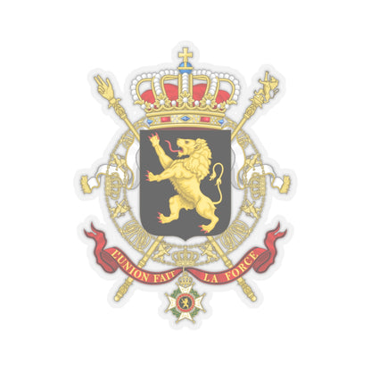 State Coat of Arms of Belgium - STICKER Vinyl Kiss-Cut Decal