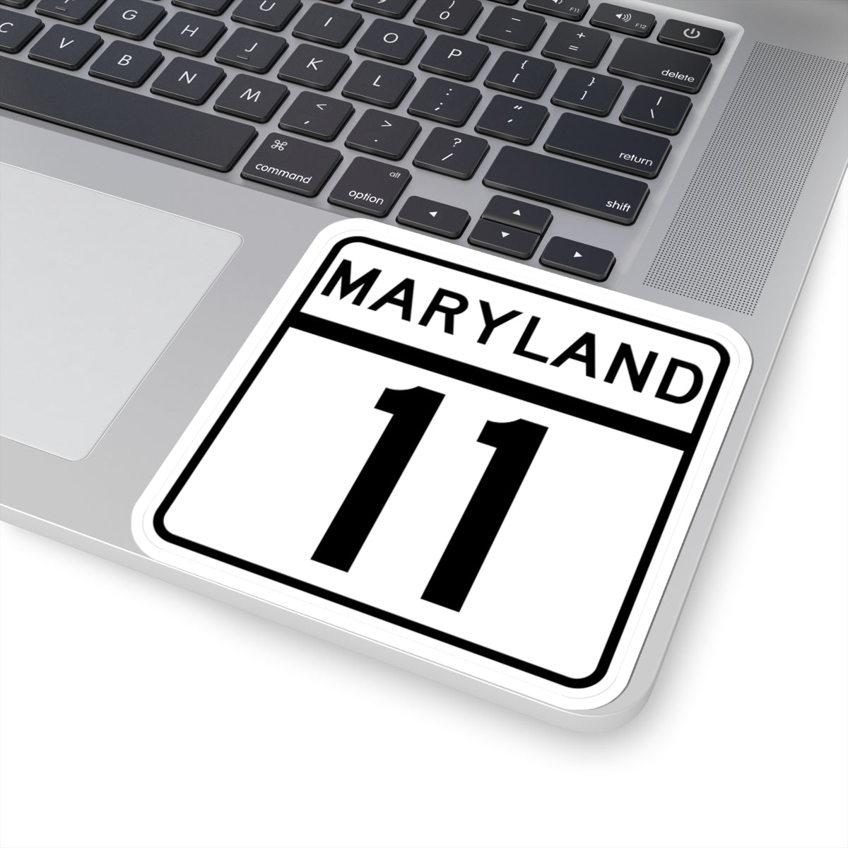 MD Route 11 (Maryland) (Road Sign) STICKER Vinyl Kiss-Cut Decal
