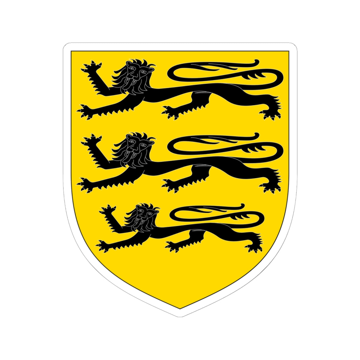 Arms of Baron Carew (England) (Coat of Arms) STICKER Vinyl Kiss-Cut Decal