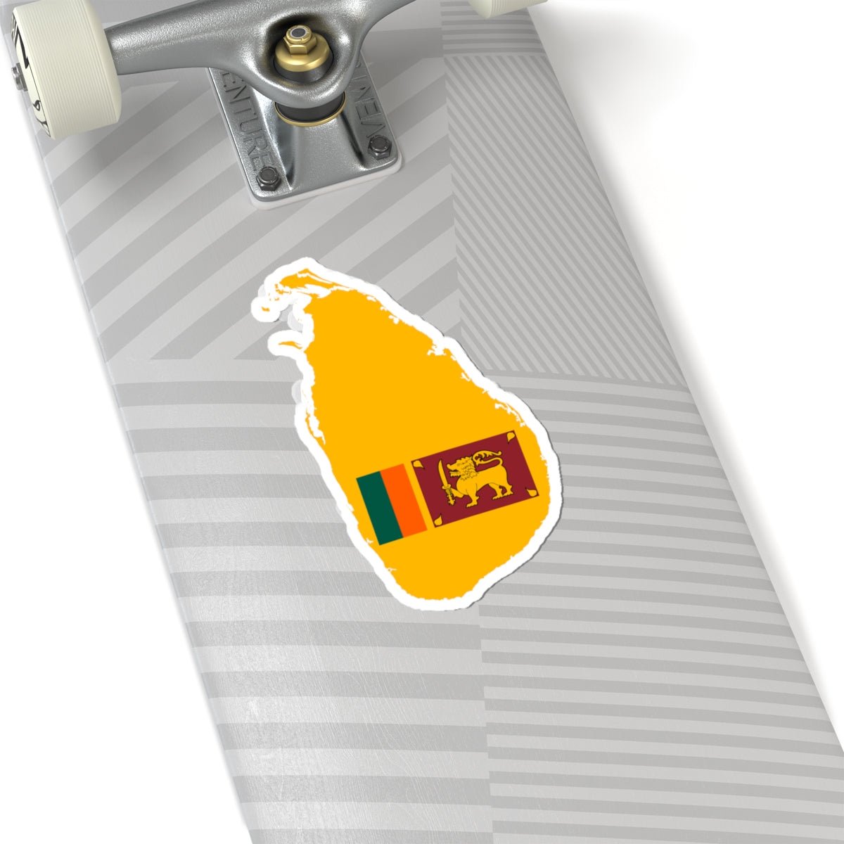 Sri Lanka Map Flag (Sri Lanka) STICKER Vinyl Kiss-Cut Decal
