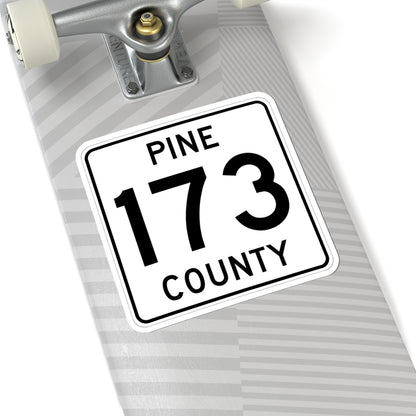 Pine County Route 173 MN (Minnesota) (Road Sign) STICKER Vinyl Kiss-Cut Decal