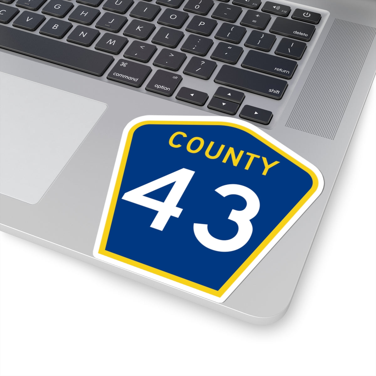 County 43 MN (Minnesota) (Road Sign) STICKER Vinyl Kiss-Cut Decal