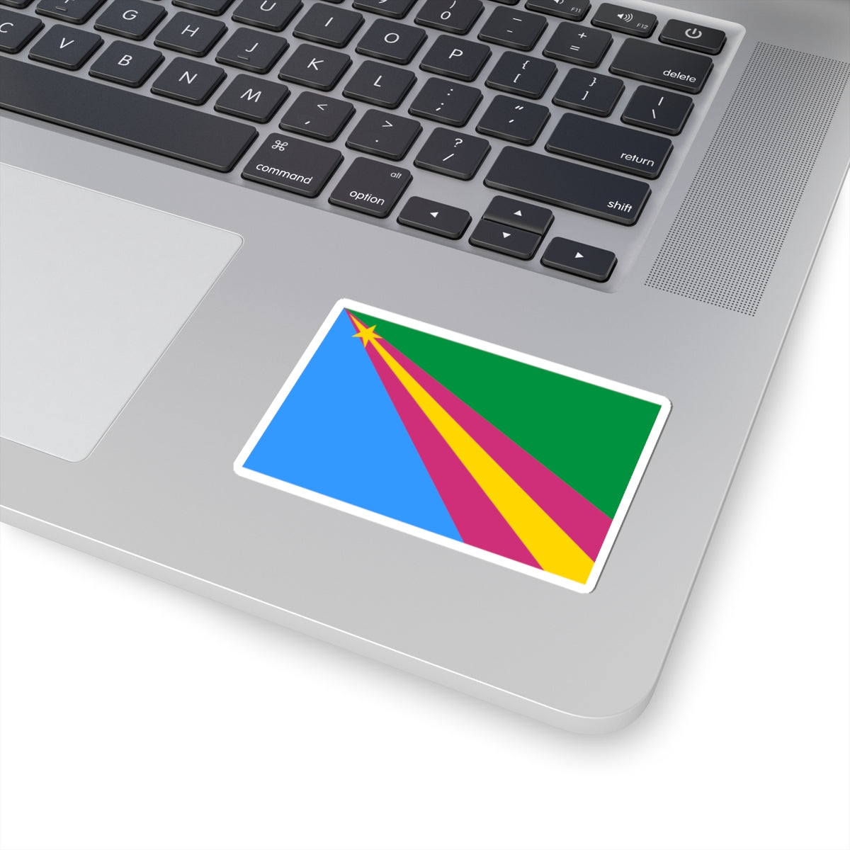 Flag of Zavolzhsk rayon Ivanovo oblast (Russia) STICKER Vinyl Kiss-Cut Decal
