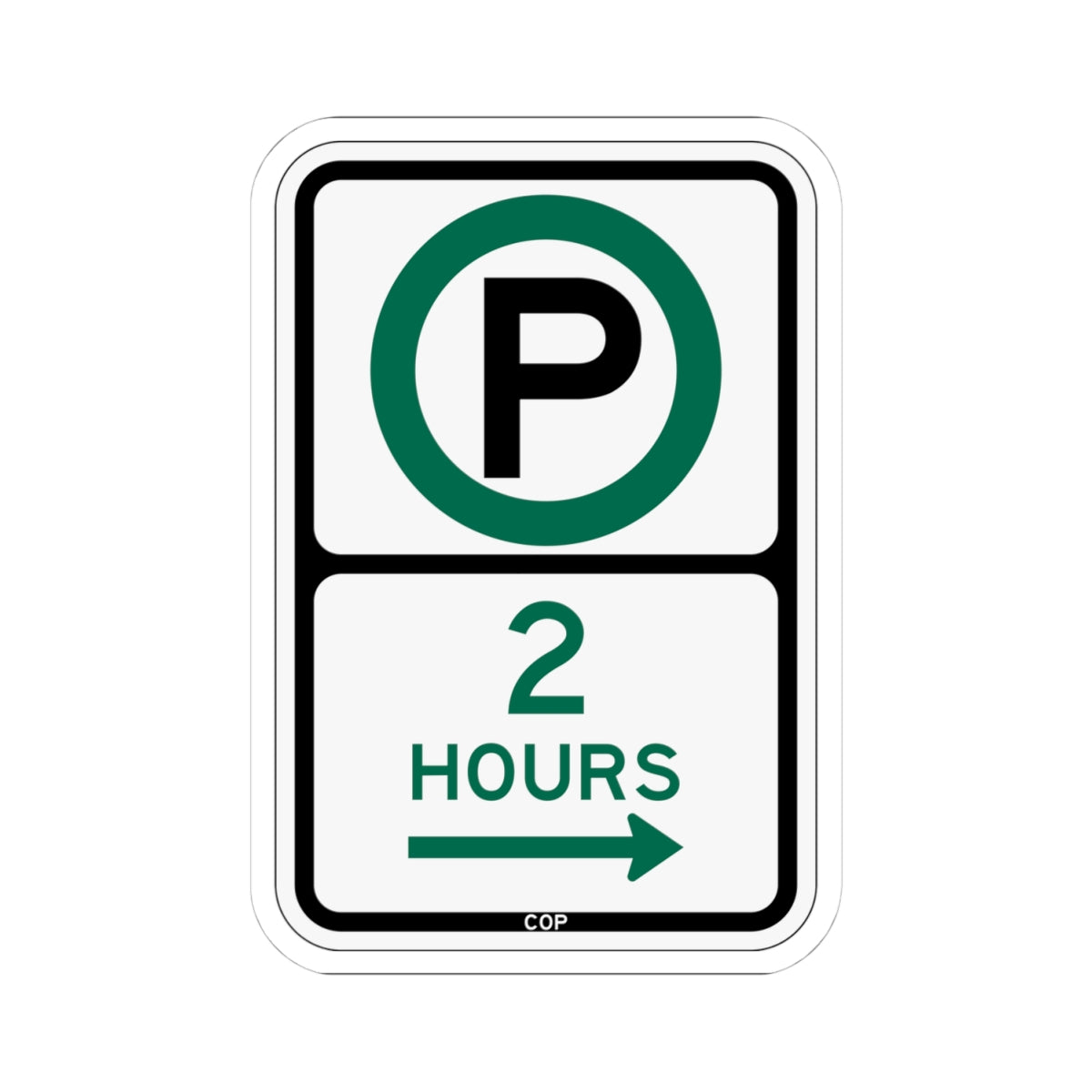 PBOT Road sign P3800R (Oregon) (Road Sign) STICKER Vinyl Kiss-Cut Decal