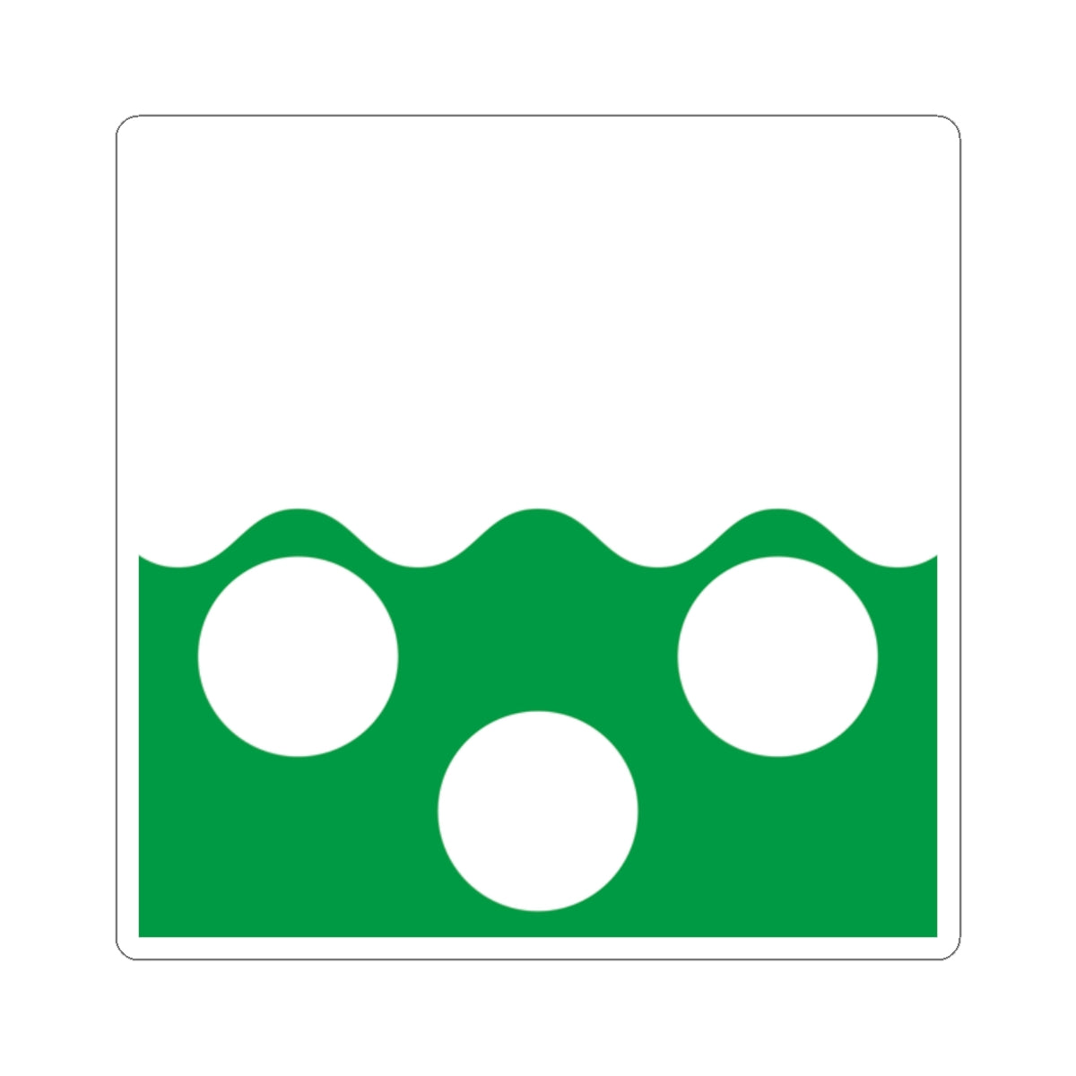 Flag of Pajala (Sweden) STICKER Vinyl Kiss-Cut Decal