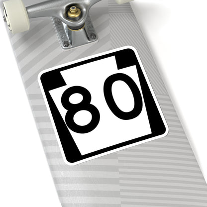 PA-80 (Pennsylvania) (Road Sign) STICKER Vinyl Kiss-Cut Decal