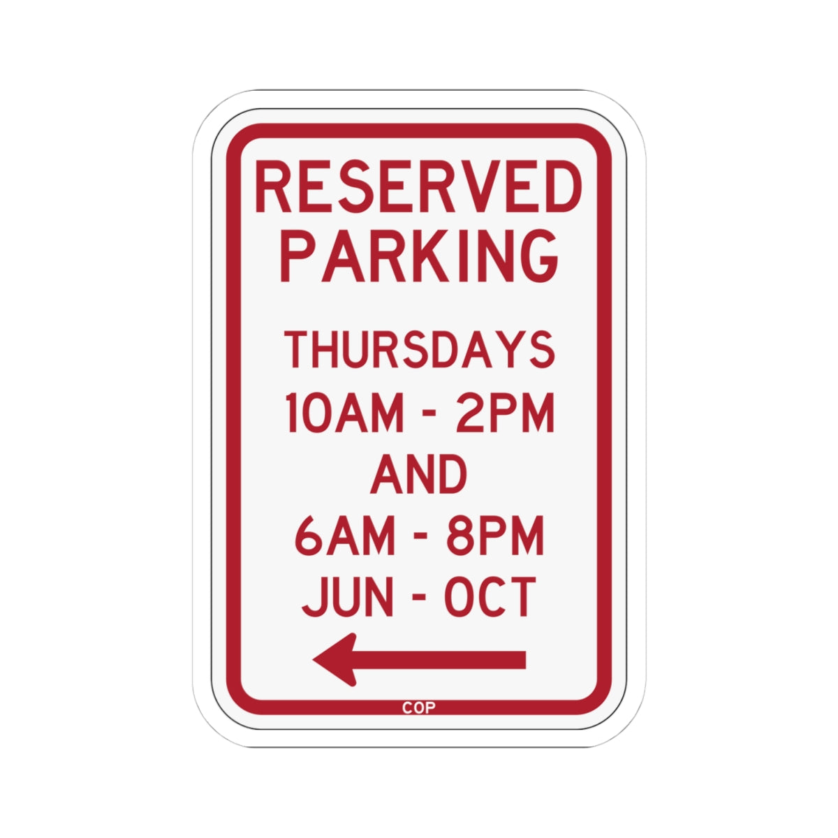 PBOT Road sign P4113L (Oregon) (Road Sign) STICKER Vinyl Kiss-Cut Decal