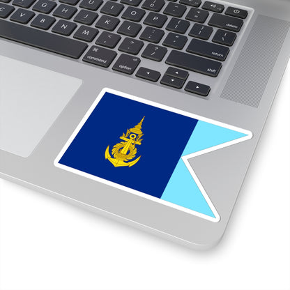 Flag Thai Navy Base Commander (Thailand) STICKER Vinyl Kiss-Cut Decal