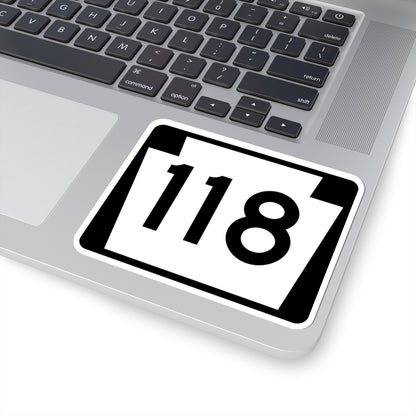PA-118 (Pennsylvania) (Road Sign) STICKER Vinyl Kiss-Cut Decal