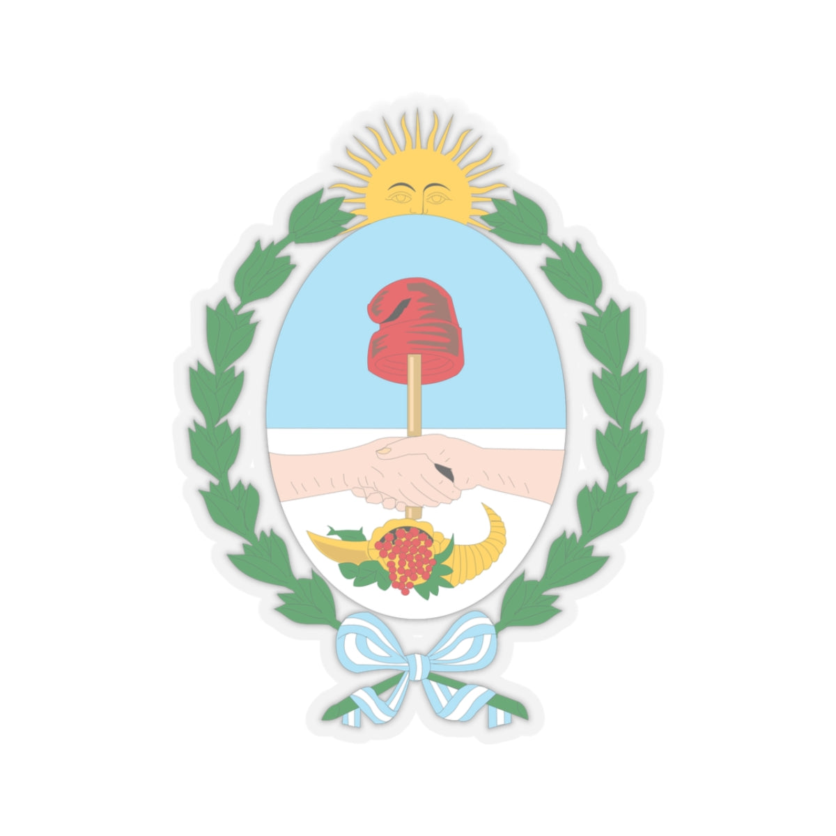 Coat of Arms Mendoza Argentina - STICKER Vinyl Kiss-Cut Decal
