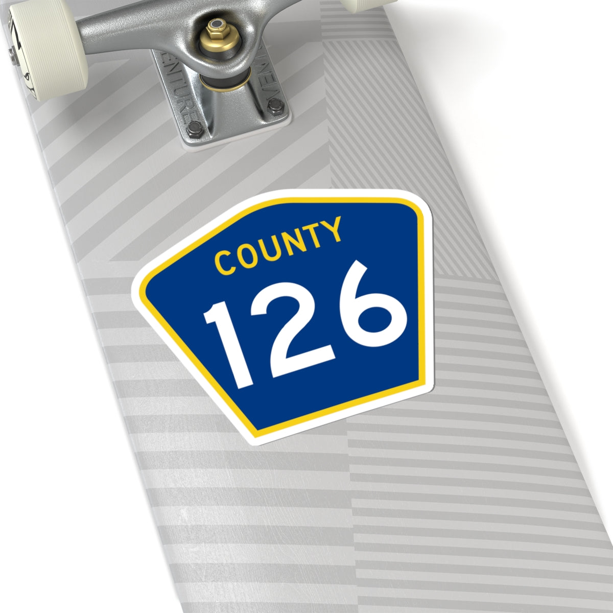 County 126 MN (Minnesota) (Road Sign) STICKER Vinyl Kiss-Cut Decal